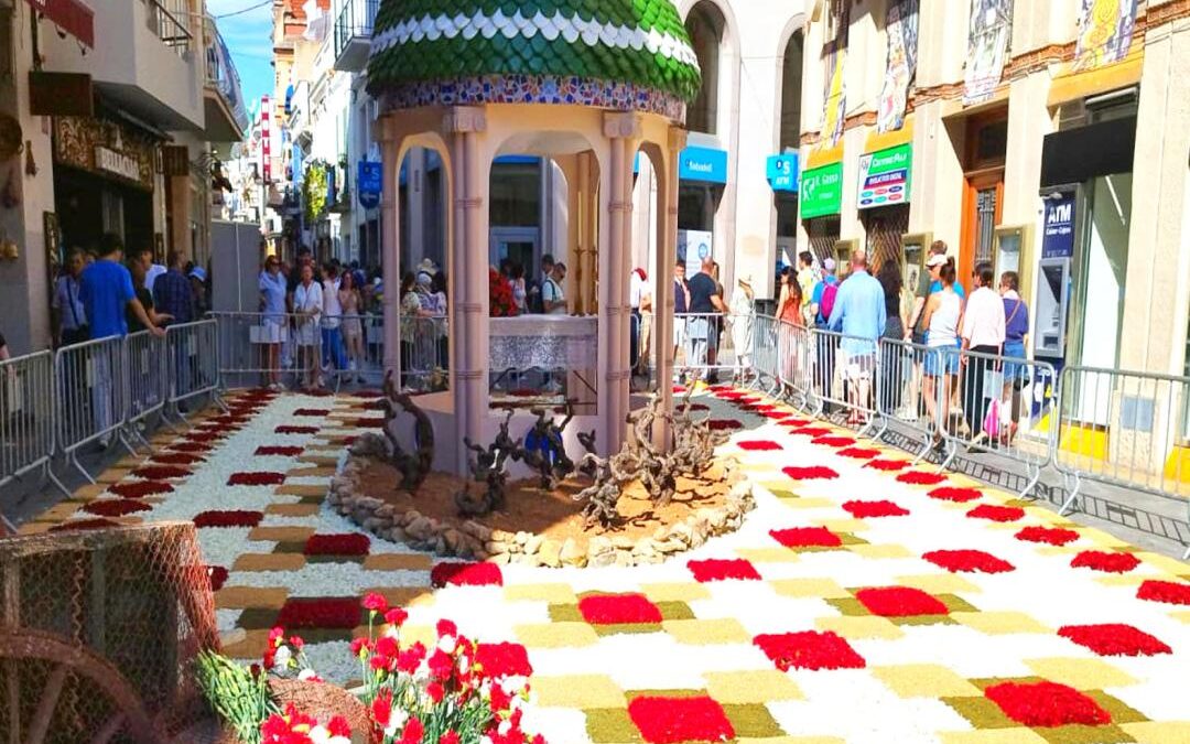 El Corpus y las alfombras de Sitges